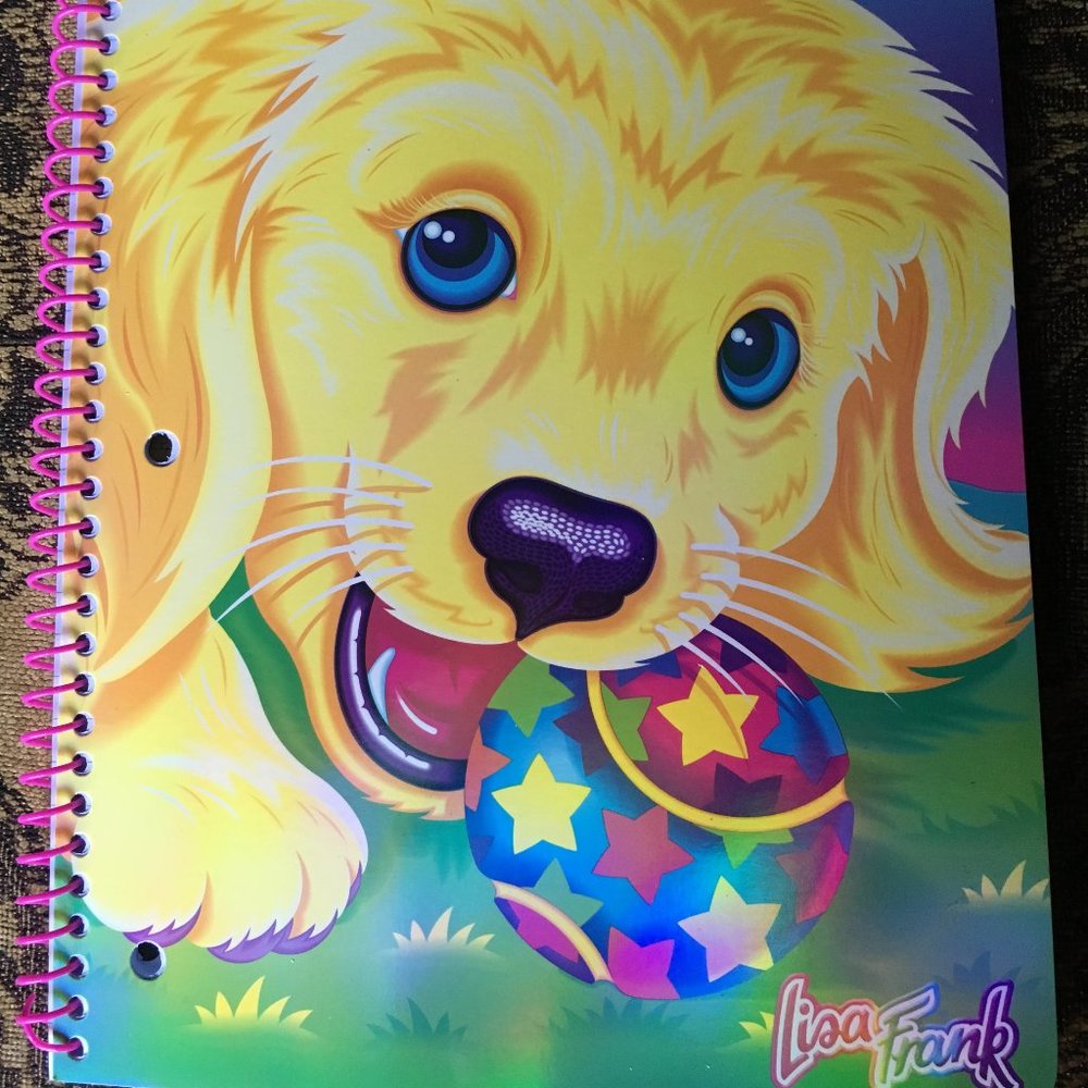 Lisa Frank Spiral Notebook New Casey Dog